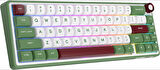 Royal Kludge R65 65% Kablolu US Gaming Klavye (Beyaz-Yeşil)