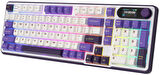 Royal Kludge S98 Beyaz-Mavi RGB Kablosuz US Gaming Klavye