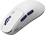 Royal Kludge M30 Beyaz-Mavi 1K Hz Kablosuz Gaming Mouse 12.000 DPI
