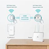 TP-LINK TL-WPA7517 KIT 300Mbps AV1000 KABLOSUZ POWERLINE GENİŞLETİCİ