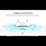 TP-LINK VN020-F3, 4 Port, 2.4Ghz Wifi, 300Mbps, 2xAnten, VDSL, ADSL MODEM