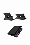 Tab M10 TB-328F Uyumlu Standlı 360° Yatay Dikey Dönebilen Deri Tablet Kılıfı