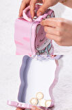 Porsima 043 Metal Anahtarlı Kilitli Hello Kumbara Pembe 11,5x17cm