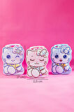 Porsima 043 Metal Anahtarlı Kilitli Hello Kumbara Pembe 11,5x17cm