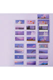 Purpler Life Temalı 5 Farklı Dizayn Pet Index • Index Sticker • Post-it • Sticky Note (GGK-MI112)