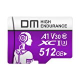 DM 512GB Class 10 A1 V30 95MB/s Micro SD Hafıza Kartı