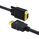 DM CHB033 HDMI to VGA Görüntü Aktarım Kablosu 1.8 Metre