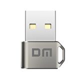 DM AD038 USB to Type-C Metal OTG Çevirici Dönüştürücü Adaptör