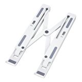 DM AD039 10 Kademeli Katlanabilir Taşınabilir Macbook Notebook Laptop Standı Beyaz
