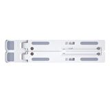 DM AD039 10 Kademeli Katlanabilir Taşınabilir Macbook Notebook Laptop Standı Beyaz