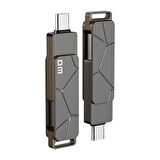 DM PD198 Metal USB3.2 Gen1 Type-C OTG Flash Bellek 256GB