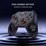 Gamesir Nova Lite Hall Effect 2.4g Wireless Controller Nintendo Switch, Windows PC, Steam Deck, Android ,Ios Koyu Mor