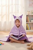 Sanrio Lisanslı Kuromi Kapüşonlu Battaniye – Yumuşak Dokulu Giyilebilir Battaniye 140x90 Cm