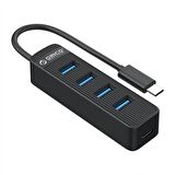 ORICO Type-C to USB 3.0 4 Portlu USB Çoklayıcı Hub Siyah