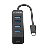 ORICO Type-C to USB 3.0 4 Portlu USB Çoklayıcı Hub Siyah