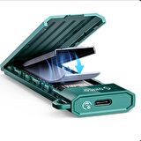 ORICO USB 3.1 Gen2 Type-C 10Gbps M.2 NVMe SATA SSD Disk Kutusu Yeşil