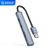Orico 3 Portlu USB 3.0 Çoklayıcı TF Micro SD Kart Okuyucu Hub Alüminyum