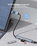 Orico 3 Portlu USB 3.0 Çoklayıcı TF Micro SD Kart Okuyucu Hub Alüminyum