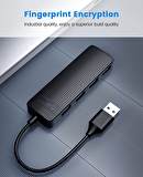 Orico FL02-BK-BP 4 Portlu USB 2.0 Çoklayıcı HUB Siyah 30CM