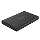 Orico Type-C USB3.1 to USB 2.5 inç HDD SSD Harici Slim Harddisk Kutusu, 2189C3-V1-BK, Siyah