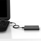 Orico Type-C USB3.1 to USB 2.5 inç HDD SSD Harici Slim Harddisk Kutusu, 2189C3-V1-BK, Siyah