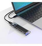 Orico USB3.1 Gen2 Type-C 10Gbps M.2 NVMe SSD Disk Kutusu Siyah