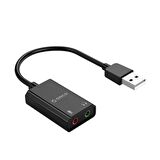Orico USB 2.0 TRS 3.5mm Jack Girişli Harici Ses Kartı Siyah