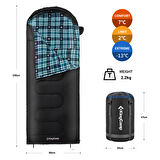 KingCamp Cloud 300 Ultra Uyku Tulumu Black Sol F.