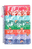 Yaz Renkleri Serisi A5 Hava Dolgulu Telli Defter (80 Yaprak) - Canlı ve Eğlenceli Notlar