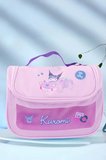 Sanrio Lisanslı Kuromi Makyaj Seyahat Çantası - Geniş İç Hacimli Fermuarlı Kozmetik Düzenleyici