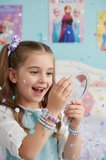 Disney Karlar Ülkesi Lisanslı Çocuk Takı Seti (13 Parça) – Elsa ve Anna Temalı Bileklik ve Toka Seti