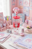 Sanrio Lisanslı My Melody Yılbaşı Koleksiyonu Çift Cidarlı ve Pipetli Şişe – Parlak Detaylı Matara