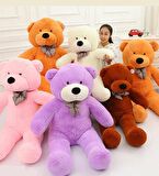 Sevimli Papyonlu Büyük Peluş Ayıcık, 130 cm- % 100 Yerli