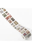 Postmark Vintage Temalı Rulo Sticker • Bullet Journal (GGK-DAB140)