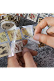 Postmark Vintage Temalı Rulo Sticker • Bullet Journal (GGK-DAB140)