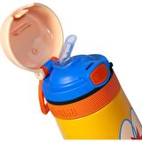 SHAMOBO 350 ML PİPETLİ ÇELİK MATARA TURUNCU