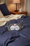 Sanrio Lisanslı Kuromi Puffy Fluffy Ekstra Yumuşak Ve Dolgulu Uyku Maskesi