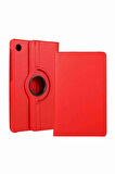 Tab M10 TB-328F Uyumlu Standlı 360° Yatay Dikey Dönebilen Deri Tablet Kılıfı