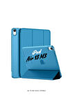 iPad Air 13 2025 M3 Çip Uyumlu Standlı Katlanabilir Fuchsia Smart Cover Tablet Kılıfı