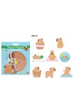 Miniso Lisanslı Pişirme Serisi Mimibara 16 Yaprak Sticker Seti Dekoratif Kağıt Çıkartma