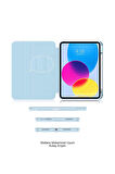 iPad Air 11 2025 M3 Çip Uyumlu 360° Dönebilen Yatay Dikey Standlı Fuchsia Pino Tablet Kılıfı