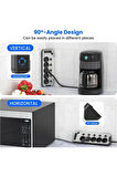 Bağımsız Anahtarlı 5'li Işıklı Akım Korumalı Çoklu Priz, 2x USB - 2x Type-C Giriş, Metal Ön Panel
