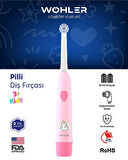 Wohler Değiştirilebilir Başlıklı Pilli Kız Çocuk Diş Fırçası 3+ , Fda Onaylı