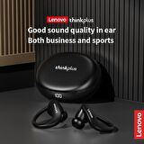 Lenovo ThinkPlus T50 Kablosuz Şarj Göstergeli Sporcu Bluetooth Kulaklık Siyah