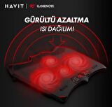 Havit Gamenote F2081 Cooling Pad RGB Gaming Laptop Soğutucu