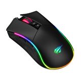 Havit Gamenote MS1001S RGB Gaming Makrolu Oyuncu Mouse Siyah