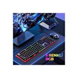 Havit Gamenote KB870L RGB Backlit Gaming Mekanik Klavye Siyah