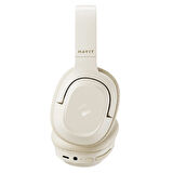 Havit H612BT Kablosuz Kulaküstü Bluetooth Kulaklık - 50 Saat, AUX Desteği, Hafif Tasarım, Katlanabilir - Bej