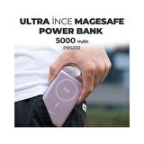 Havit 5000MAH Magsafe Manyetik Kablosuz Powerbank Ultra Ince 20W, Iphone Uyumlu