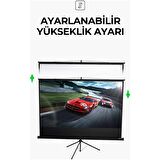 Havit 220x125cm Ayarlanabilir 100inç Ayaklı Projeksiyon Perdesi